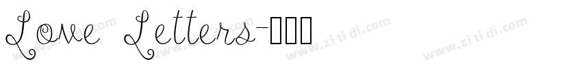 Love Letters字体转换